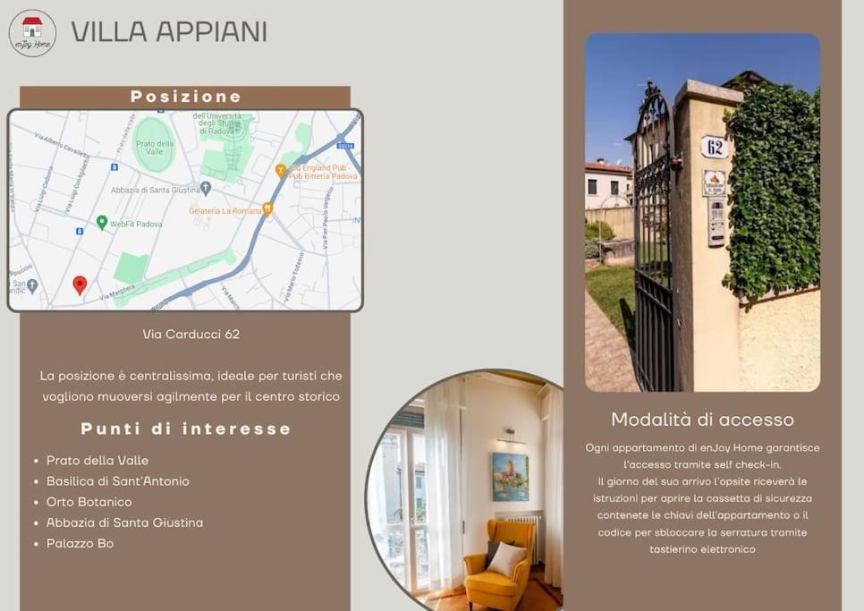 Enjoy Home - Villa Appiani, Prato Della Valle Padova Bagian luar foto